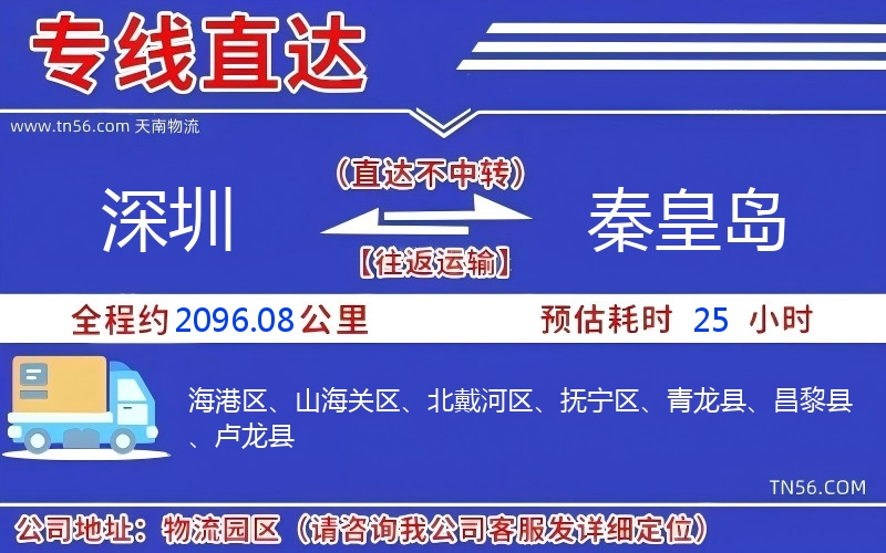 深圳到秦皇島物流公司