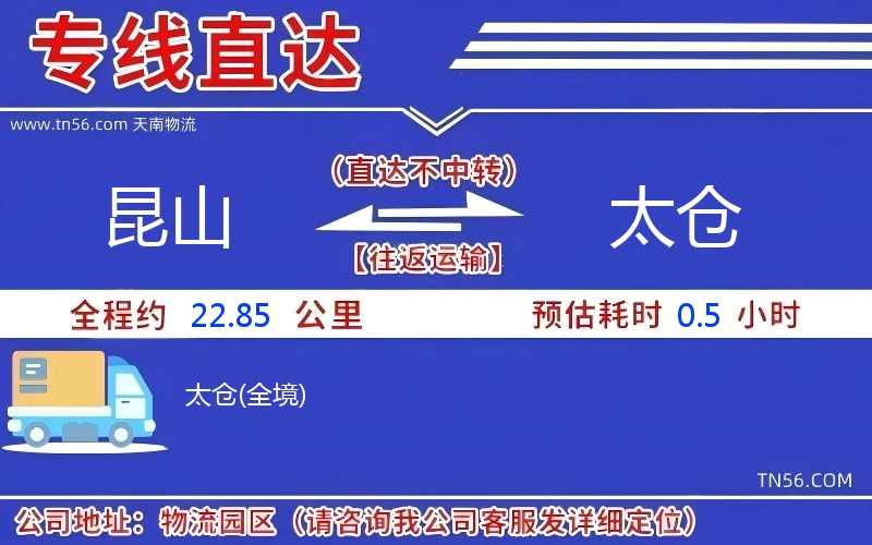 昆山到太倉物流公司